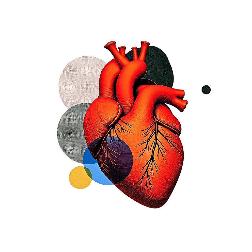 Heart collage artwork